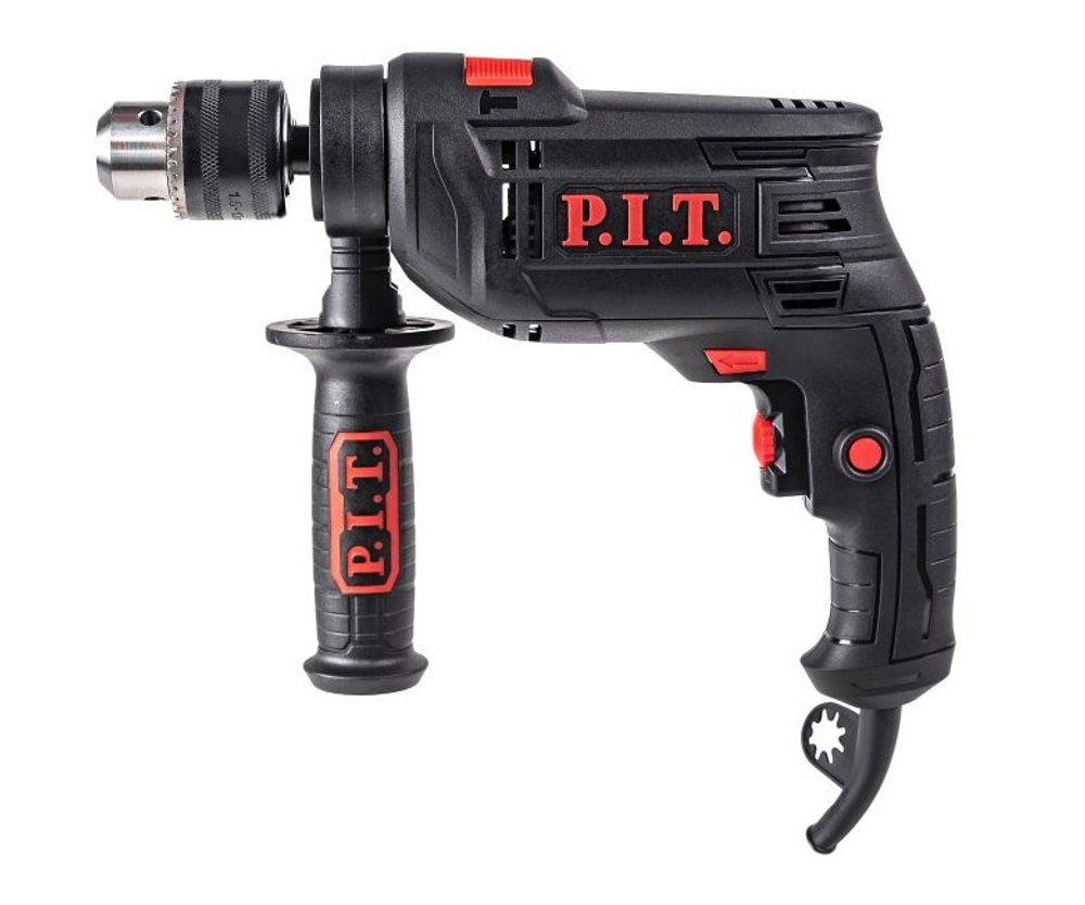 Дрель ударная PSB13-C6  (650Вт, ключевой патрон 13мм, 0-3000 об/мин)  P.I.T.