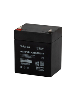 АКБ БАСТИОН RAPAN SB 12045 AGM 12V 4,5Ач I зар.1,35А, клемма F1 нож, гарантия 1 год (9162)