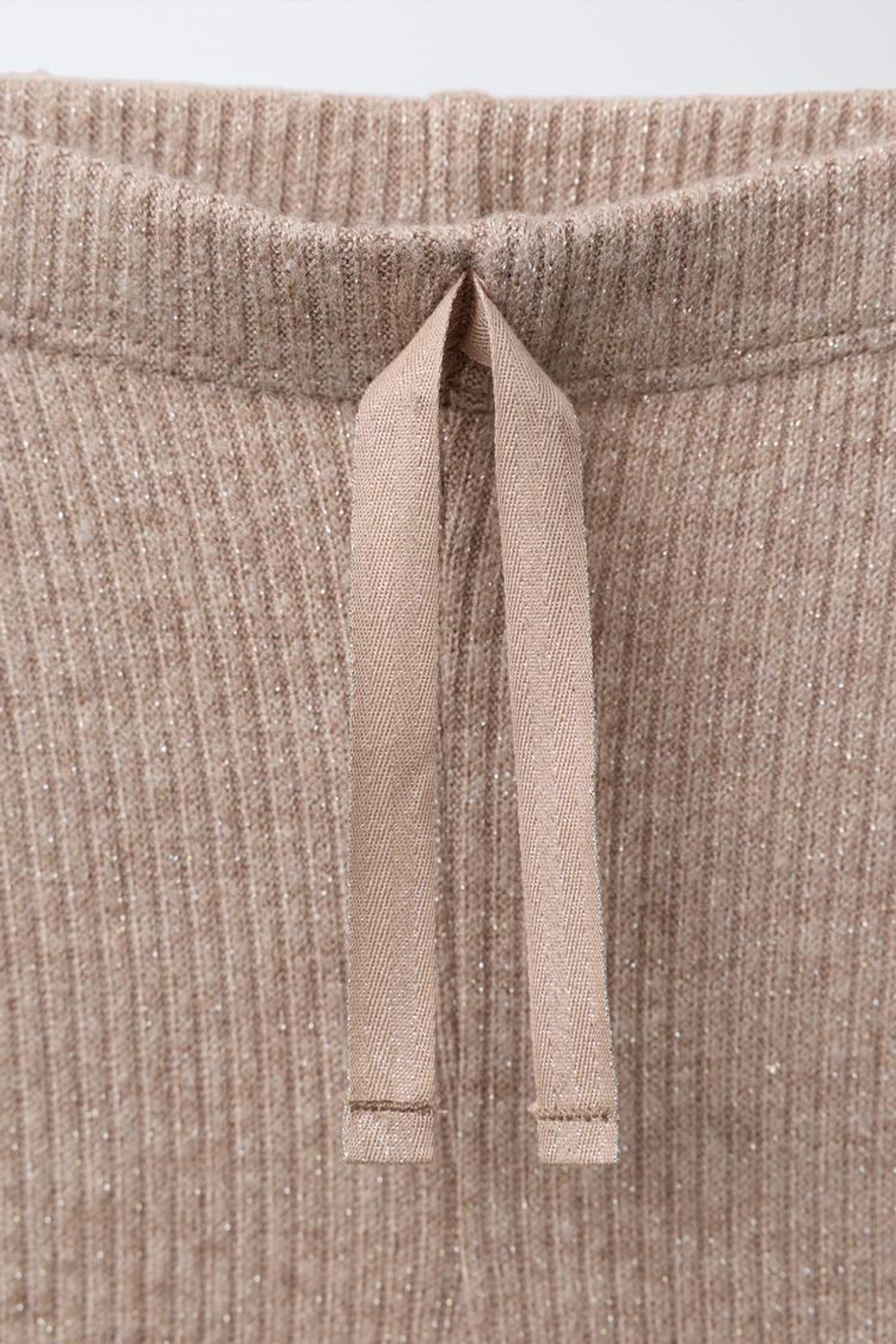 ZARA БЛЕСТЯЩИЕ ЛЕГИНСЫ FLARE, РЫЖЕВАТО-КОРИЧНЕВЫЙ