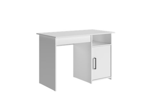 ЛИК-5 Стол письменный СП-2 Корпус - Белый (Гладкий)  Фасад ЛДСП - Белый (Гладкий)