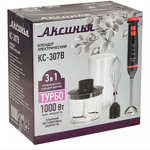 Блендер Аксинья КС-307B черный с красным