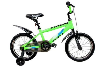 Детский велосипед Tech Team Panda 18" алюминий, неоново-зеленый