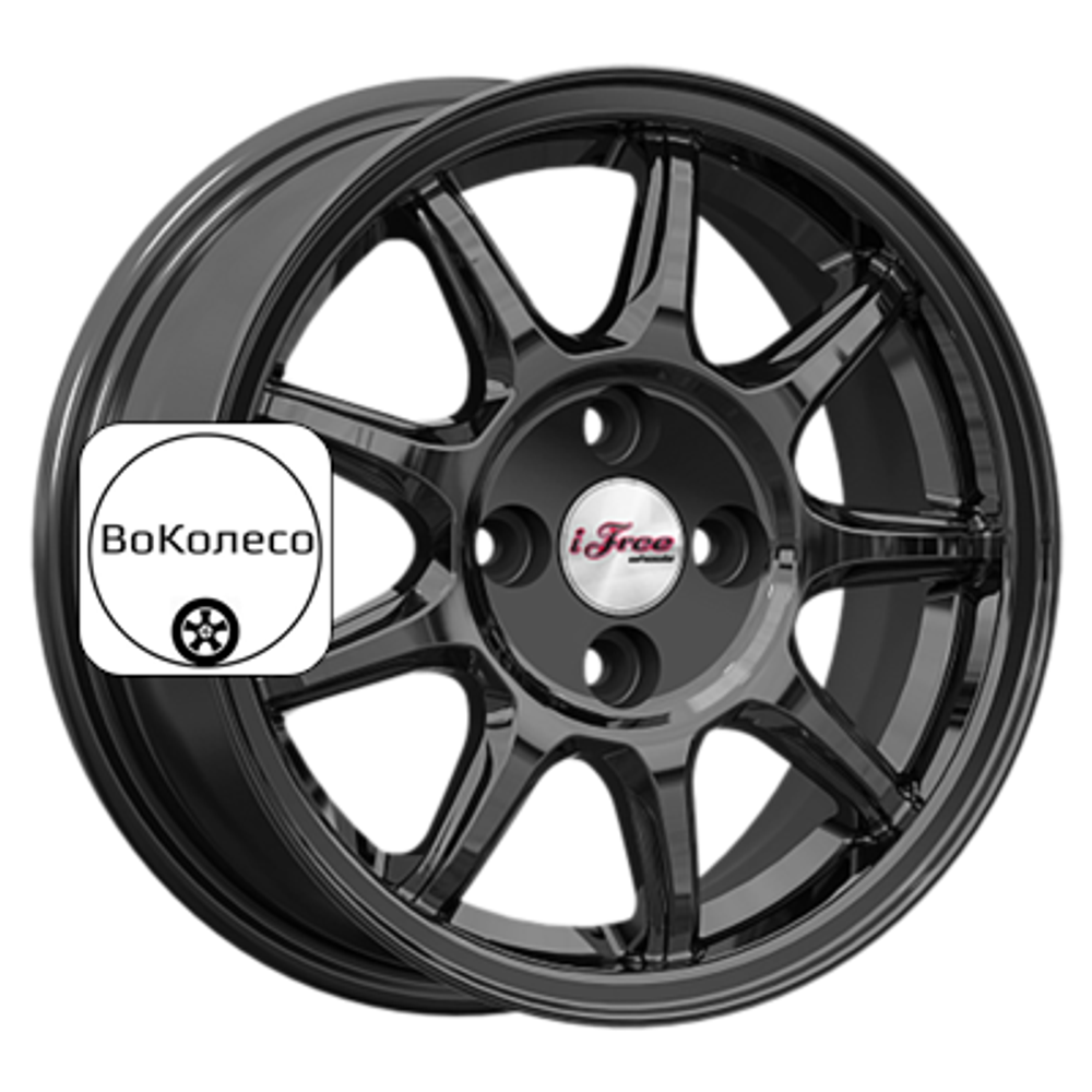 5,5x14/4x98 ET35 D58,5 Эвил (КС1068) BK iFree