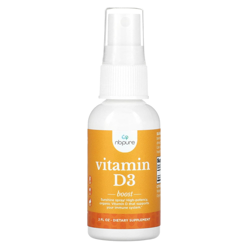 NB Pure, Витамин D3, 25 мкг (1000 МЕ), 2 жидк. Унции