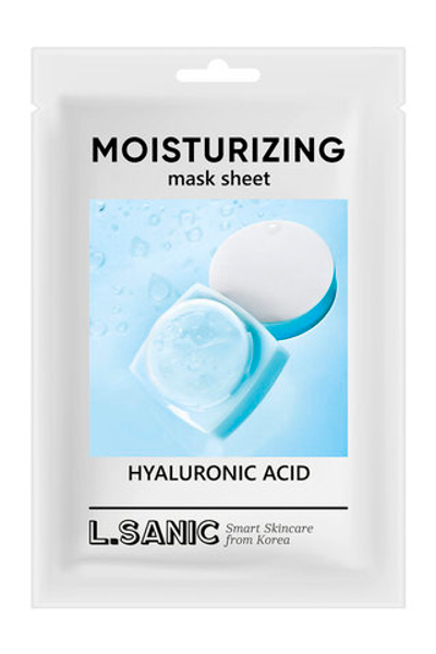 L’Sanic Маска тканевая с гиалуроновой кислотой - Hyaluronic acid moisturizing mask sheet, 25 мл