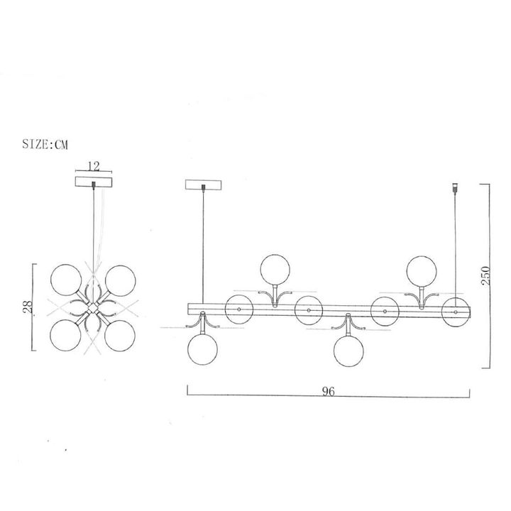 Подвесная люстра Imperium Loft Matisse 191884-26