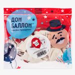 Шар (12''/30 см) Сохну по тебе ..., Красный/Белый, пастель, 2 ст, 25 шт.