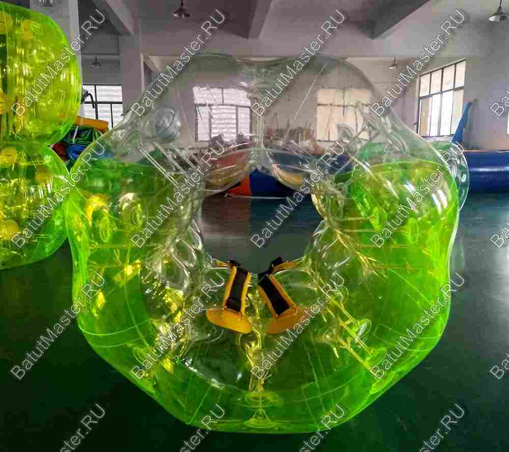 Бампербол «Желто-прозрачный» ПВХ, диаметр 1 м