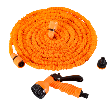 Набор для полива с растягивающимся шлангом 15м Вихрь