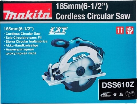 Аккумуляторная дисковая пила MAKITA DSS 610 Z без АКБ и ЗУ DSS610Z