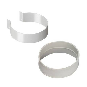 Х комплект Rommer D100 мм (резиновый хомут, хомут стальной гнутый, саморезы 2 шт)