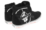 Supreme x Vans SK8 Public Enemy non-slip lightweight high-top sneakers for men and women in the same black and white