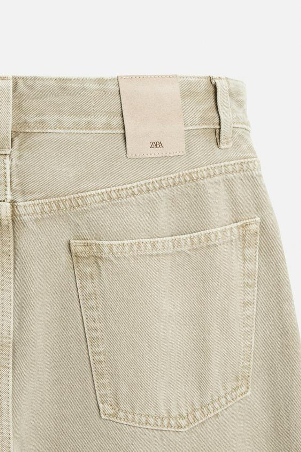 ZARA ДЖИНСЫ REGULAR FIT, БЕЖЕВЫЙ