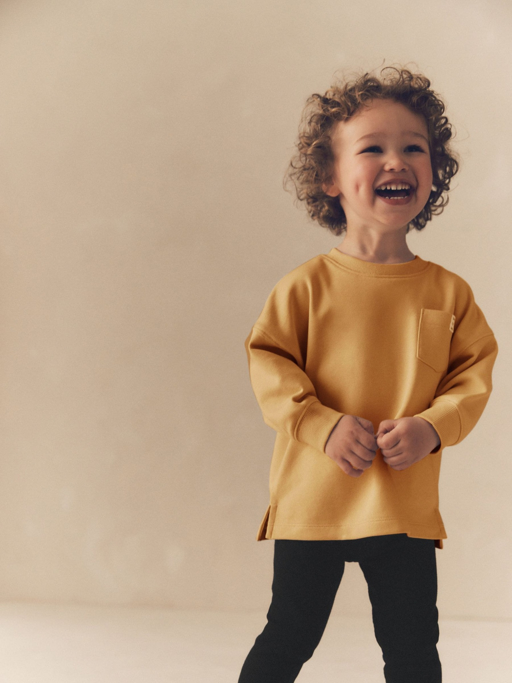 Лонгслив и легинсы в комплекте для мальчика Next 586-173, Черный, Оранжевый