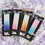 Свечи Розовое сияние, Градиент, 0,6*12 см, 6 шт. с держат.