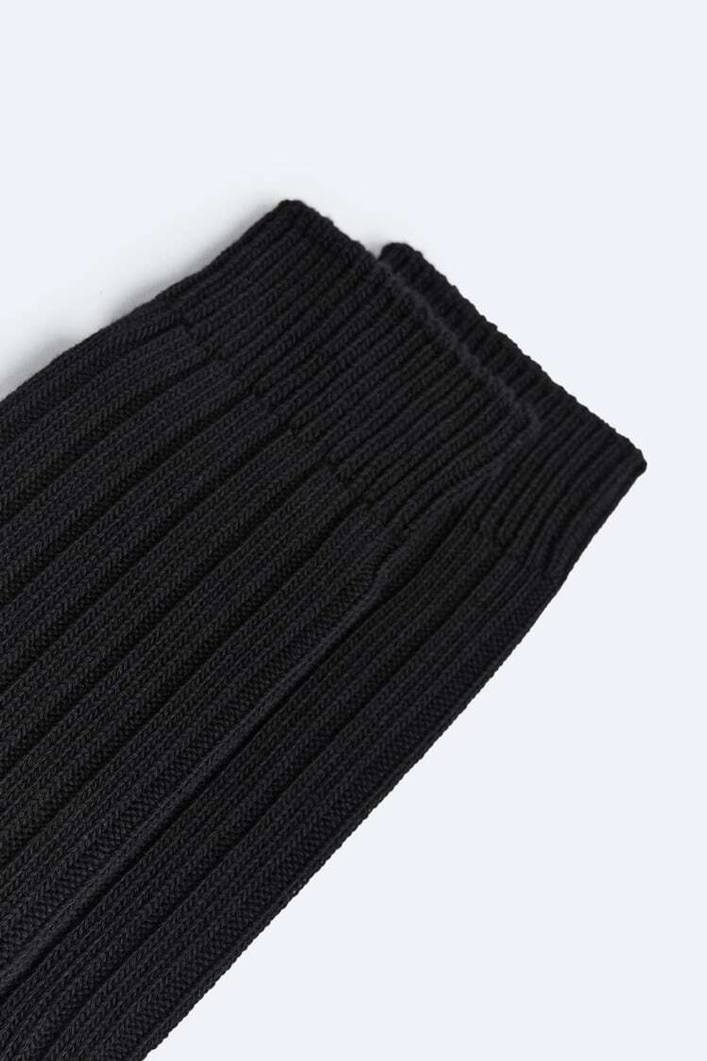 ZARA НОСКИ В РУБЧИК, ЧЕРНЫЙ