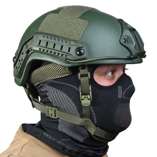 Шлем тактический, военный без ушей, олива