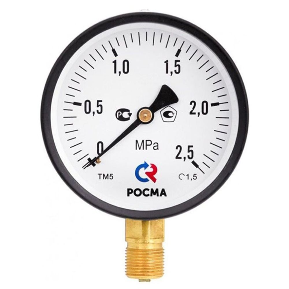 Манометр Росма ТМ-510Р 0,1 МПа / 1 ат 100мм М20х1,5