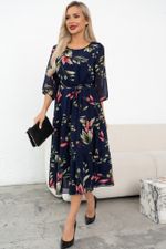 Платье Хелен (темно синий) Р11-2075/9 Nikol (Акция)