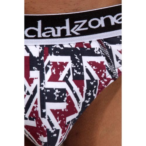 Мужские трусы слипы с разноцветным принтом DARKZONE DZN6308