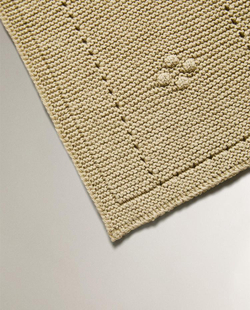 ZARA HOME ДЕТСКИЙ ВЯЗАНЫЙ ПЛЕД, ЗЕЛЕНЫЙ