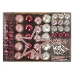 Шары новогодние ёлочные "Vine Delight" 50 предметов, винный/золото/серебро, ЗОЛОТАЯ СКАЗКА, 591718