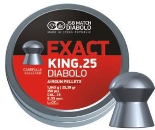 Пули JSB EXACT KING.25 DIABOLO 1.645 г 6,35 мм 350 шт