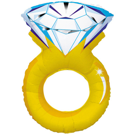 К Фигура, Кольцо с бриллиантом, 40''/102 см, 1 шт.