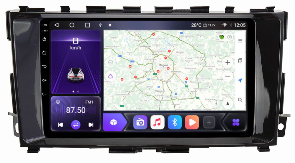 Магнитола для Nissan Teana 2014-2016 (L33) (поддержка кругового обзора) - Carmedia OL-9665 IPS, Android 10, 8 ядер (TS18), 4G SIM-слот