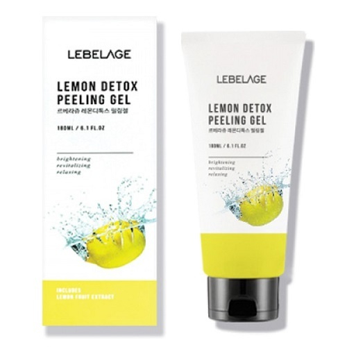 Гель для умывания отшелушивающий с экстрактом лимона Lebelage Lemon Detox Peeling Gel 180мл