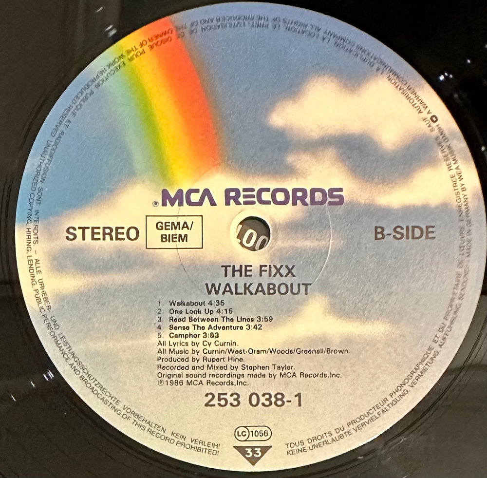 The Fixx - Walkabout (Германия 1986г.)