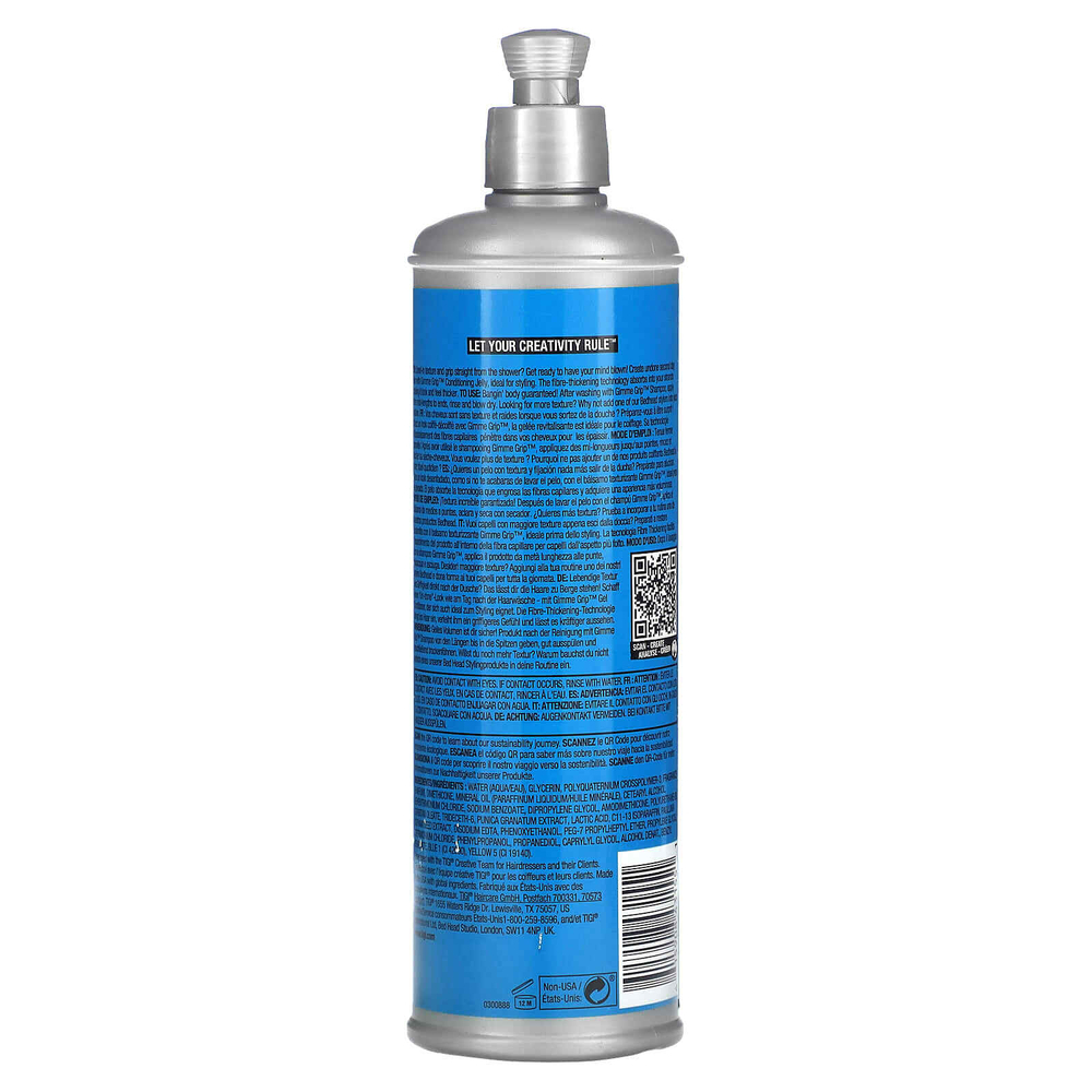 TIGI, Bed Head, Gimme Grip, кондиционер для текстуры, для безжизненных волос, 400 мл (13,53 жидк. унц.)