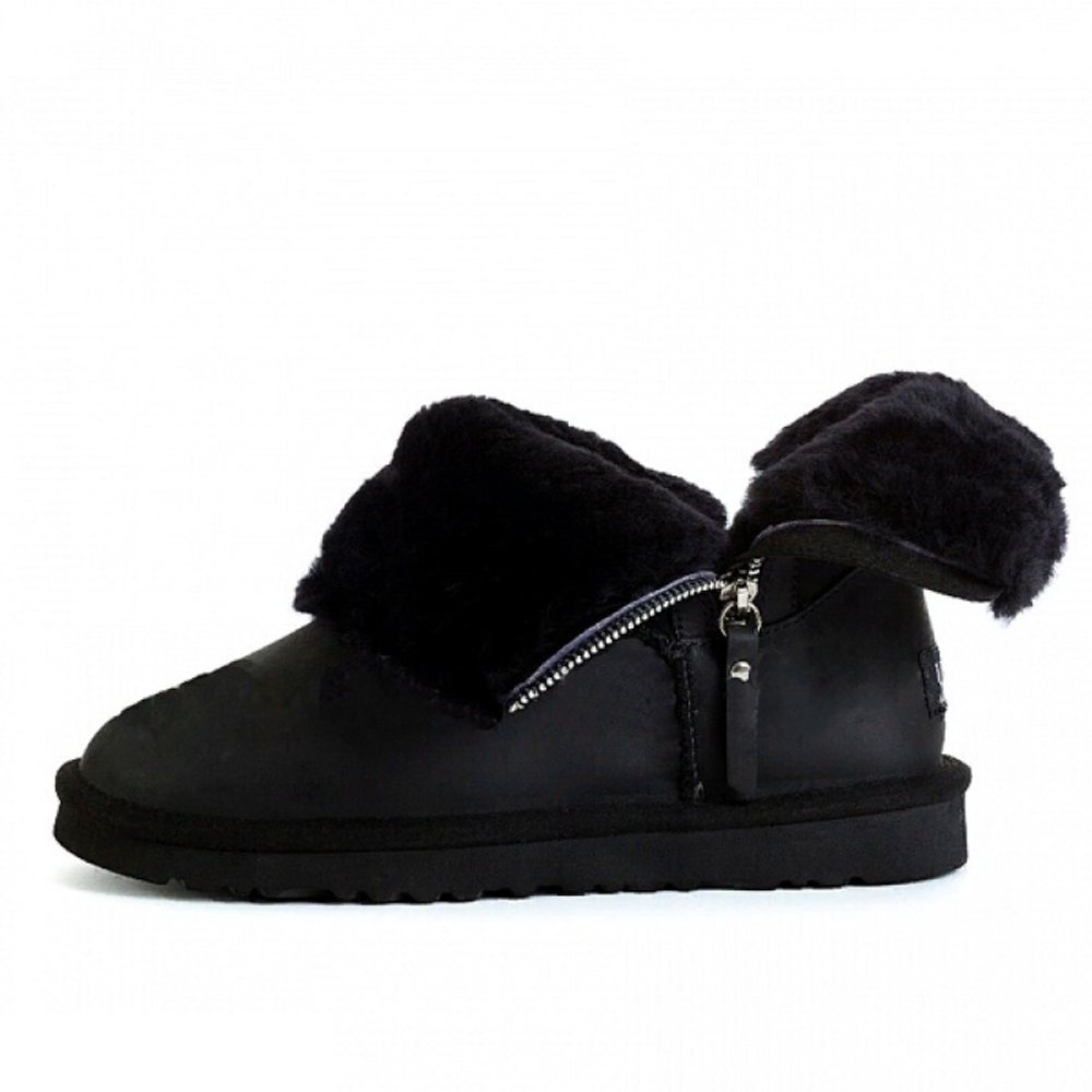 Угги Mini Double Zip Black