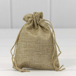 Мешочек 9х12см Лен искусственный (Коричневый)