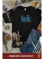 Футболка с вышивкой черная Сургут - газ