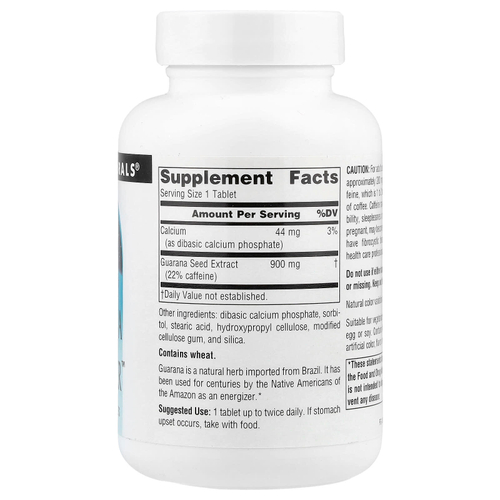 Source Naturals, Guarana Energizer™, 60 таблеток