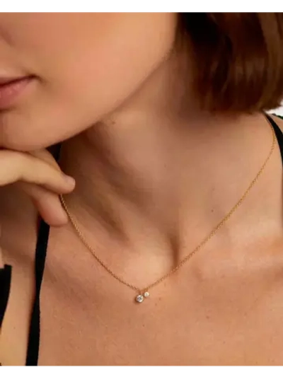 Колье Bliss серебро 925 пробы покрытое золотом