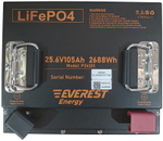 Тяговая аккумуляторная батарея Everest LFP-24V105Аh-PRO + LCD + Bluetooth