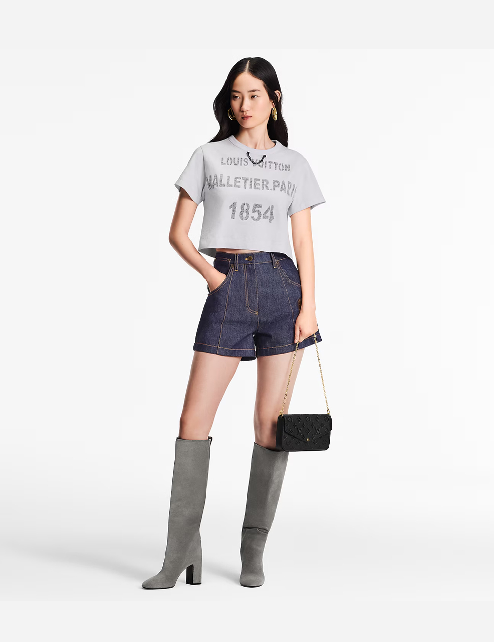 Клатч Louis Vuitton Pochette Félicie "Black"