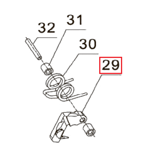 Запчасть №29 для PAG-PC84. Курок