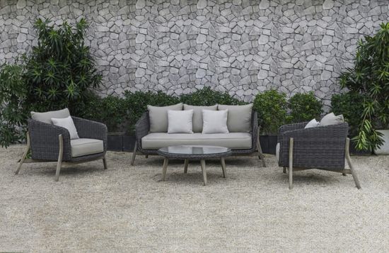 Комплект плетеной мебели Jura цвет антрацит