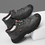 CHENGSHILUOTUO Cow Split Leather Insulated Shoes Men"s