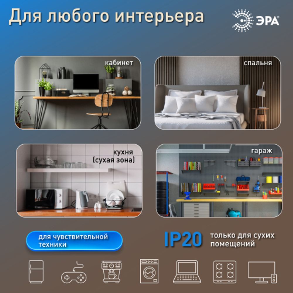 Разветвитель электрический ЭРА SP-4-3USBAC-W на 4 розетки + 3 USB A+C со шторками 10А белый | Электротовары