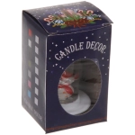 Сувенир с подсветкой «Свеча новогодняя» 8,5 см, микс