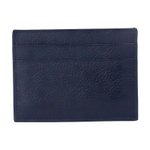 Balenciaga Leather Card Holder Unisex Blue