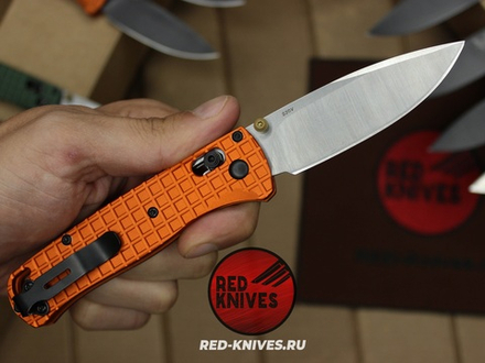 Нож Benchmade 535 Алюминий Frag A+++ - оранж рук., сатин клинок RK/Н60
