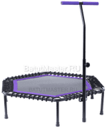 Каркасный батут с Т-образной ручкой, диаметр 4 фт, черно - фиолетовый