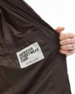 Купить Пуховик Anteater AW25 Downjacket Hooded Crispy коричневый Пуховик Anteater AW25 Downjacket Hooded Crispy коричневый