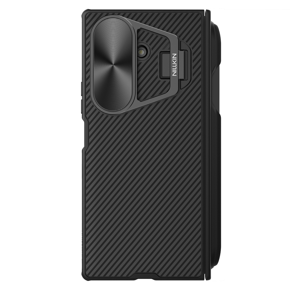 Чехол от Nillkin на Samsung Galaxy Fold 7, серия CamShield Prop (версия с металлической откидной крышкой и стилусом)