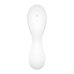 Белый вибратор 3-в-1 Curvy Trinity 5+ (Цвет: белый)